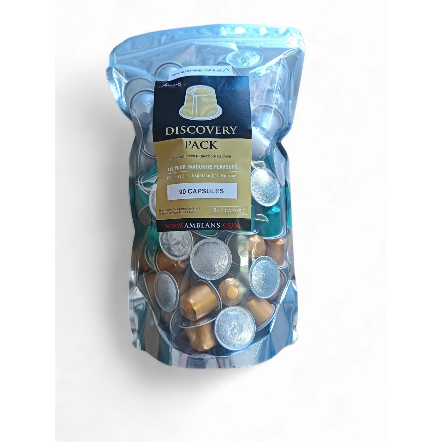 AMBEANS Discovery Pack Aluminium Capsules 90's - Nespresso Compatible
