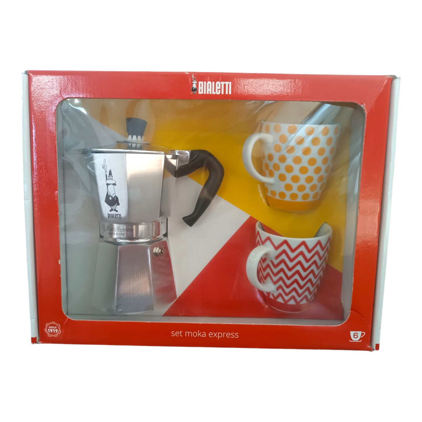 Bialetti Moka Express 6 Cup & Mug Set