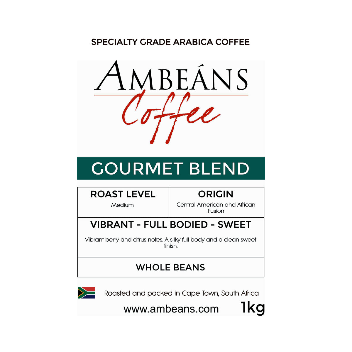 Ambeáns Specialty Coffee Beans - Gourmet Blend