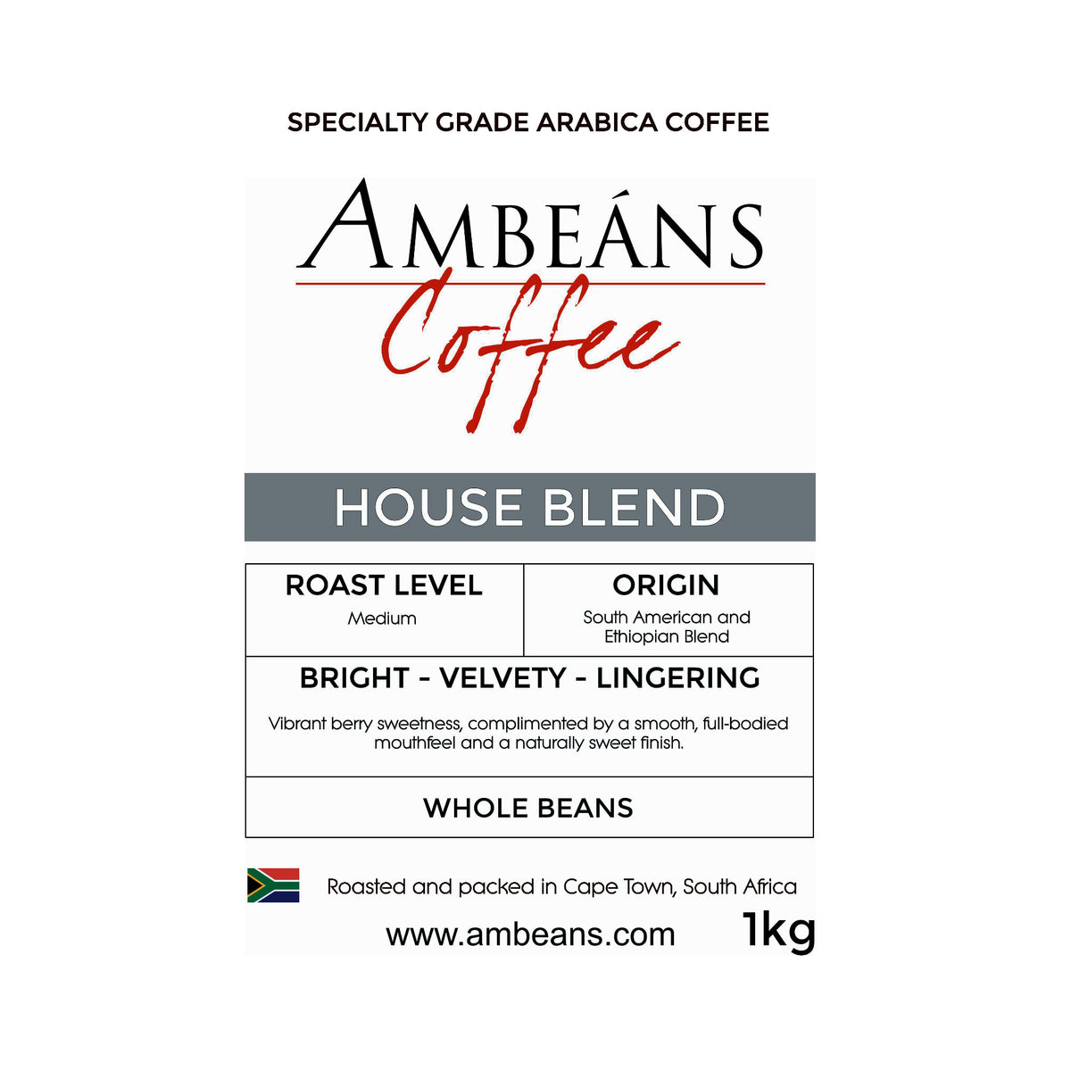 Ambeáns Specialty Coffee Beans - House Blend