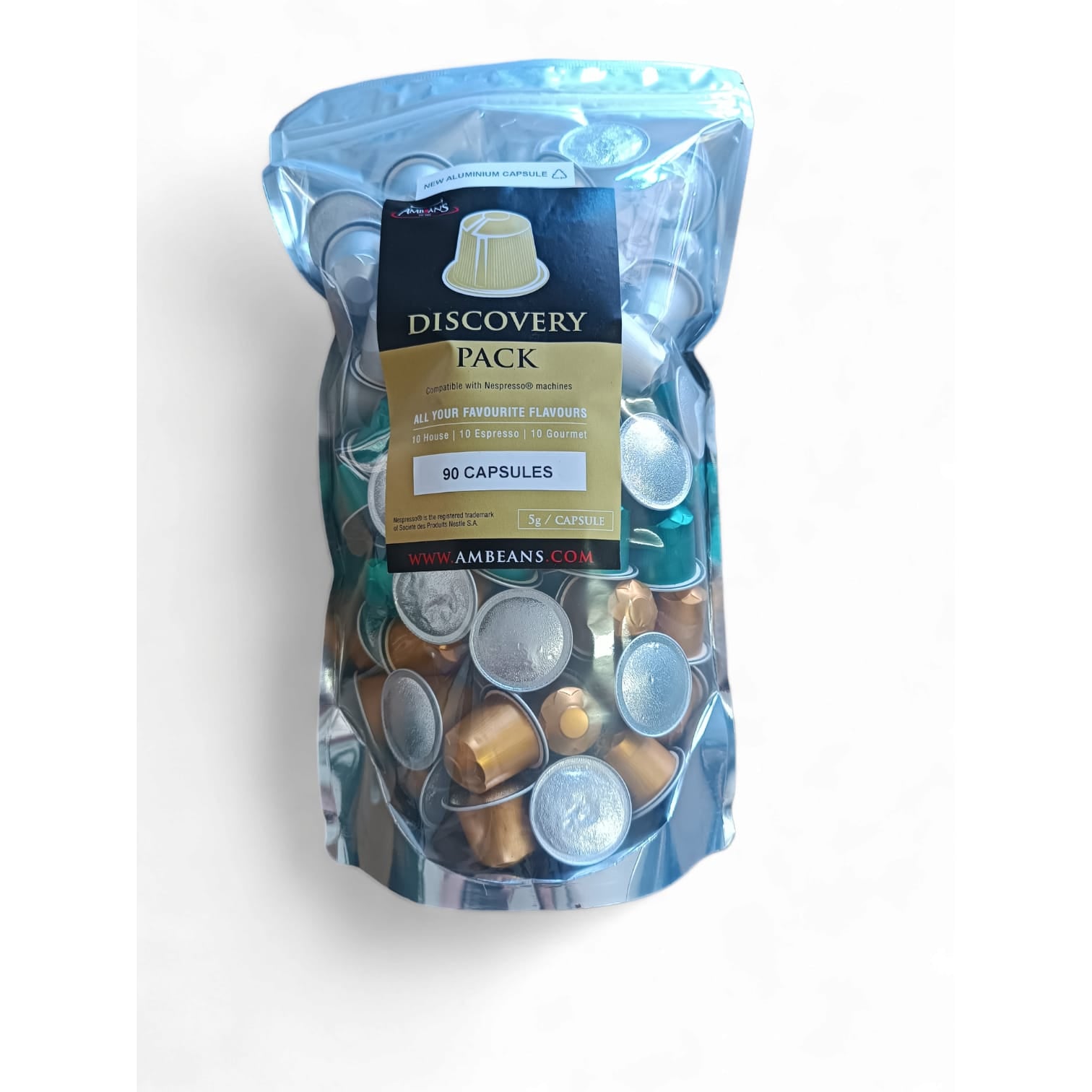 AMBEANS Discovery Pack Aluminium Capsules 90's - Nespresso Compatible