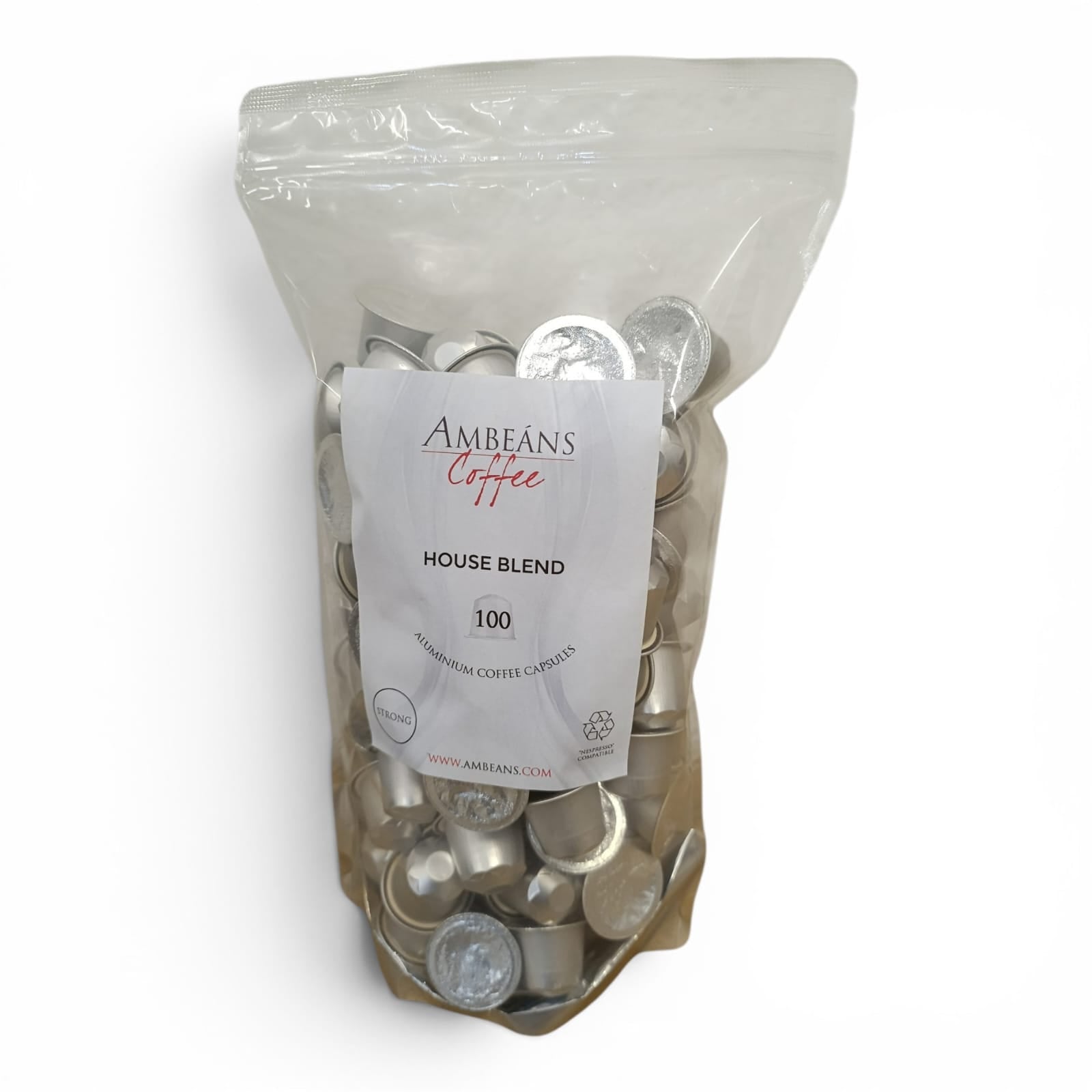 AMBEANS House Blend Aluminium Capsules - Nespresso Compatible