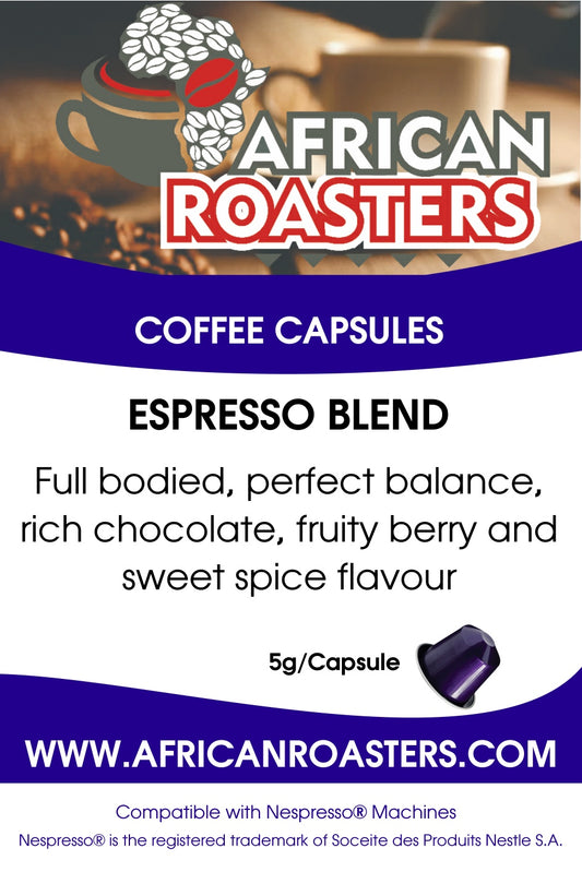Coffee Capsules African Roasters Espresso Blend (100) - Nespresso Compatible