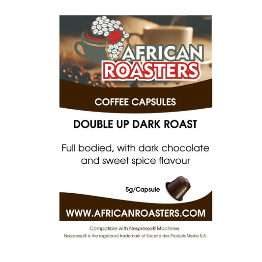 Coffee Capsules African Roasters Double Up Dark Roast (100) - Nespresso Compatible